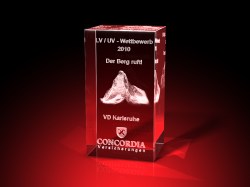 Auszeichnungen : Concordia Versicherungen - Ein Glasaward für große Leistungen